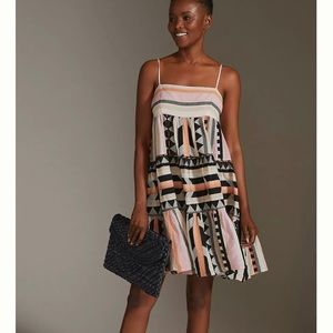 Anthropologie’s Devotion Twins Square-Neck Mini Dress